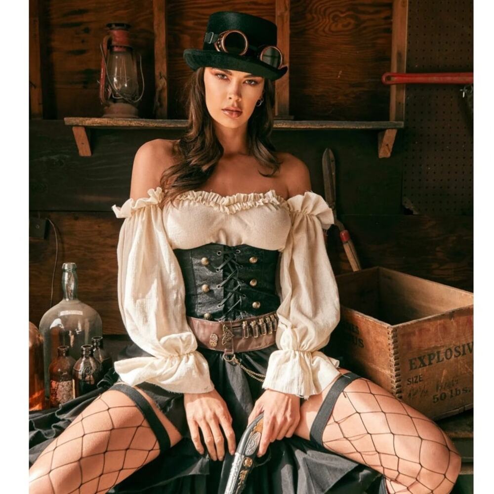 NEW Steampunk Sexy Seductress Costume Size Large